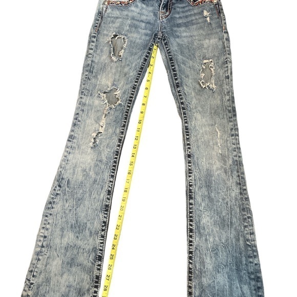 Miss Me distressed‎ boot  cut jeans size 25 - Picture 5 of 9